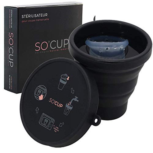 Esterilizador dobrável para copo menstrual 3 em 1 SO CUP