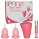 Enna Cycle – Conjunto de 2 Copos Menstruais com Aplicador e Caixa Esterilizadora