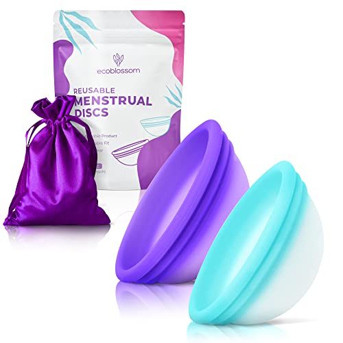 Disco Menstrual Descartável Ecoblossom – Conjunto 2 Discos Menstruais